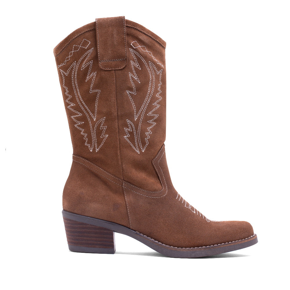 BOTA CA-1364 BORDADO SERRAJE VISON