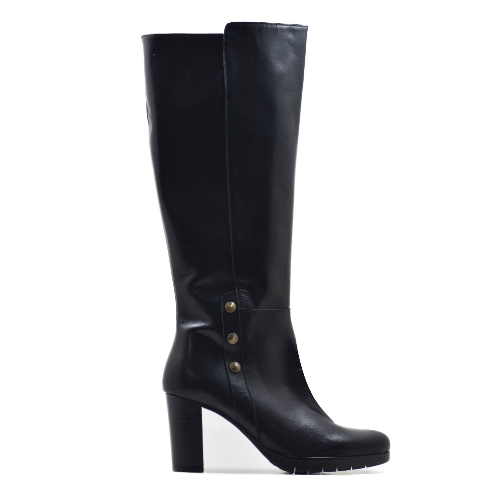 BOTA CA-1878 EN PIEL KRUST NEGRO