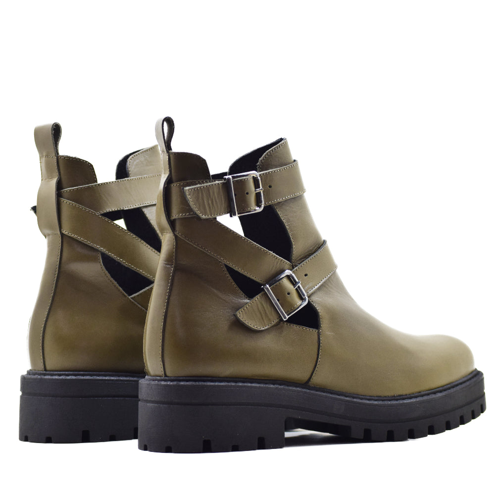 BOTIN CA-1896 EN PIEL KRUST KAKI