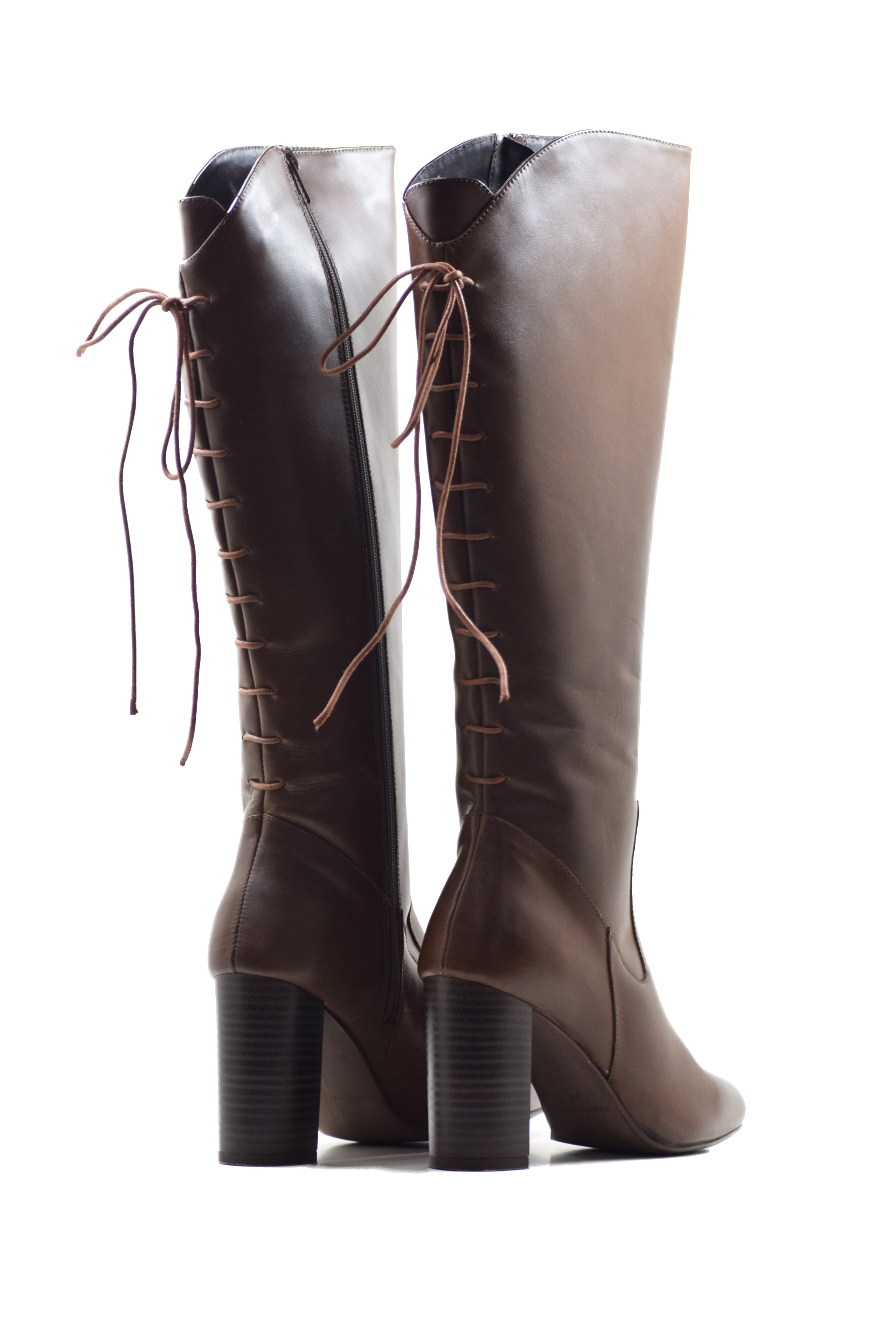 BOTA CA-1903 EN PIEL KRUST MARRON