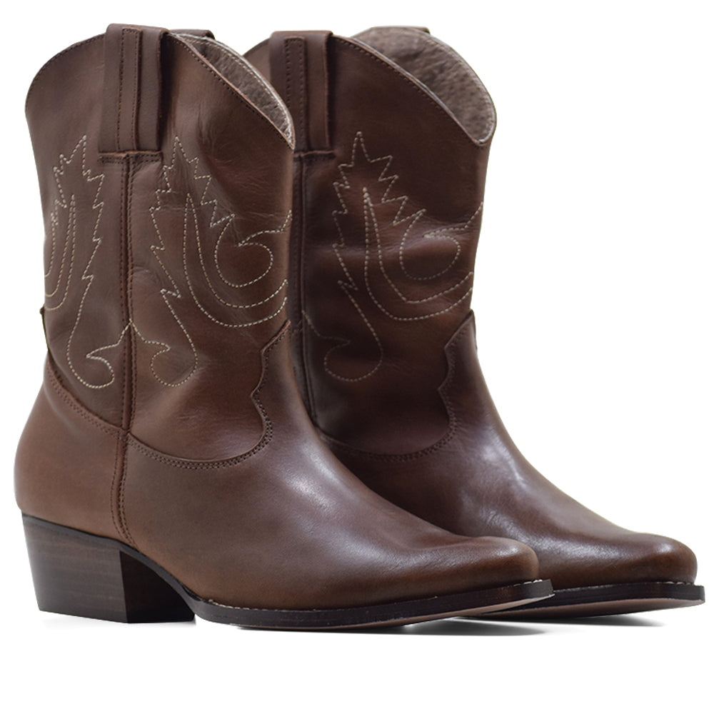 BOTIN CA-1608 EN PIEL MARSELLA HABANO