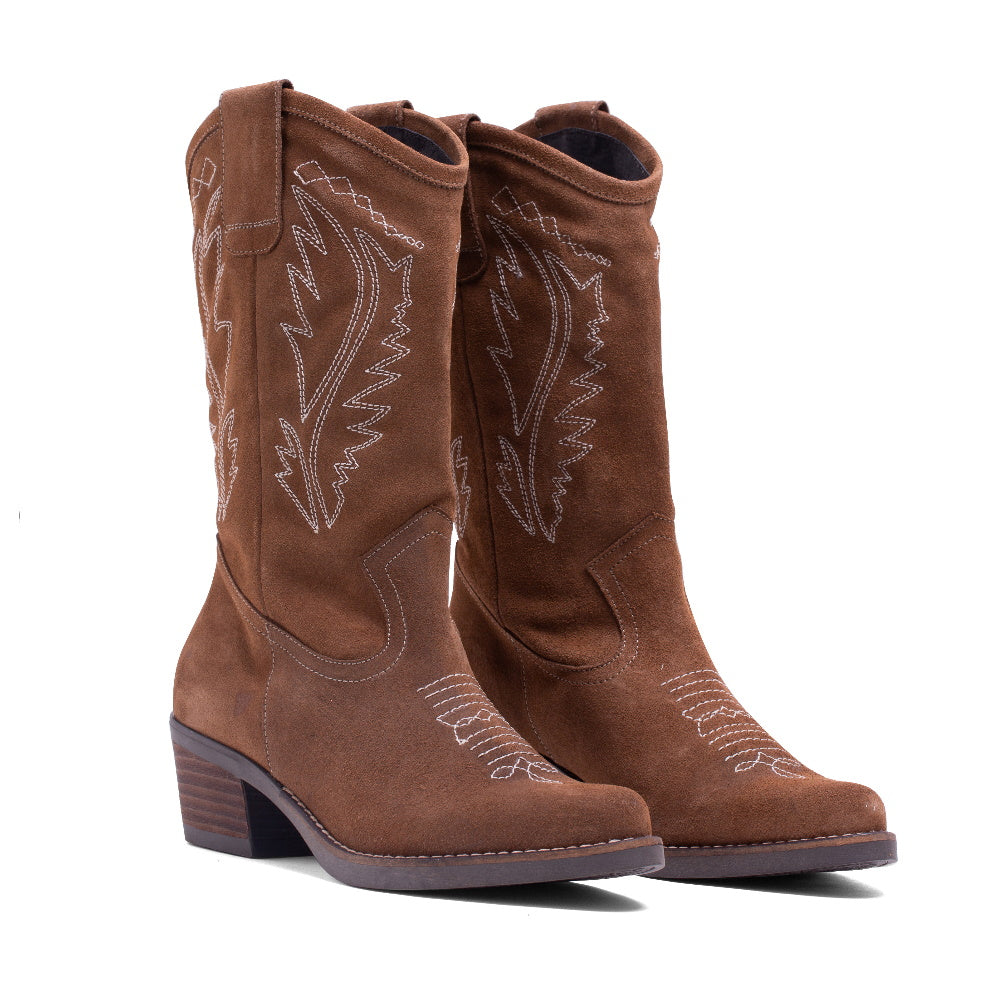 BOTA CA-1364 BORDADO SERRAJE VISON