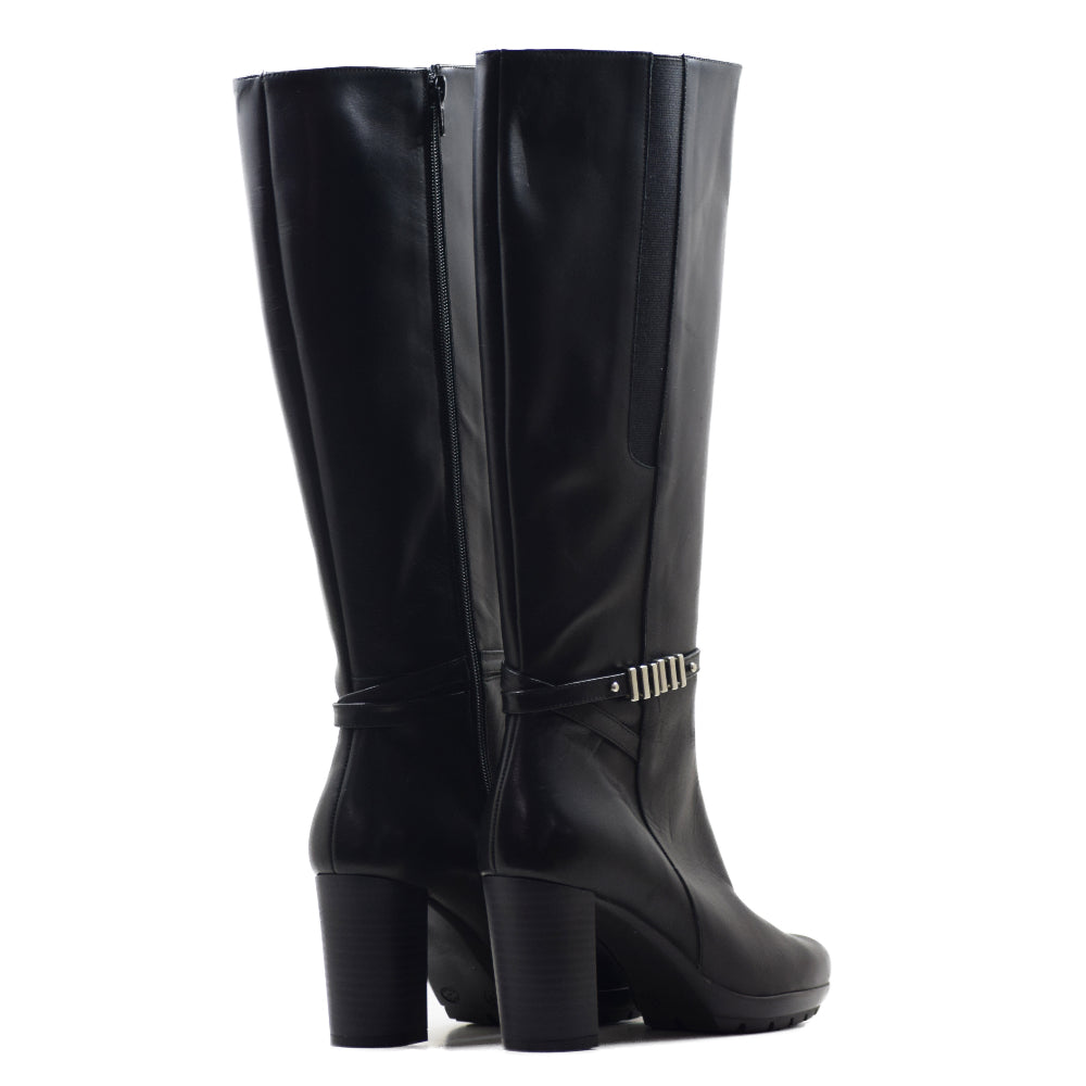 BOTA CA-1881 EN PIEL KRUST NEGRO