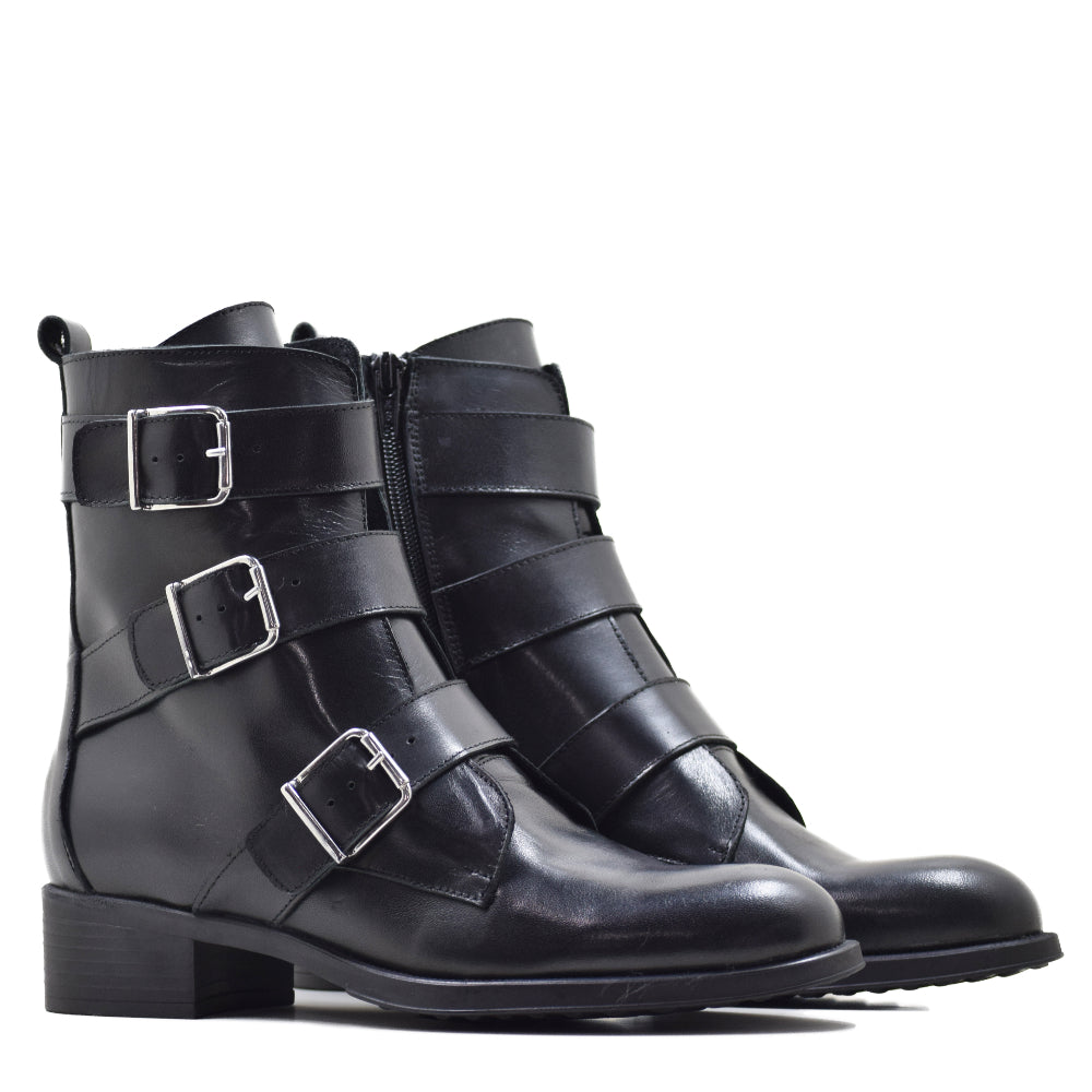 BOTIN CA-1900 EN PIEL KRUST NEGRO