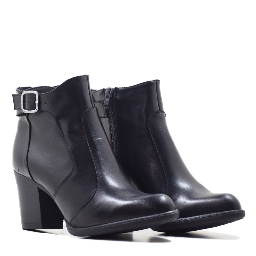 BOTIN CA-1901 EN PIEL KRUST NEGRO