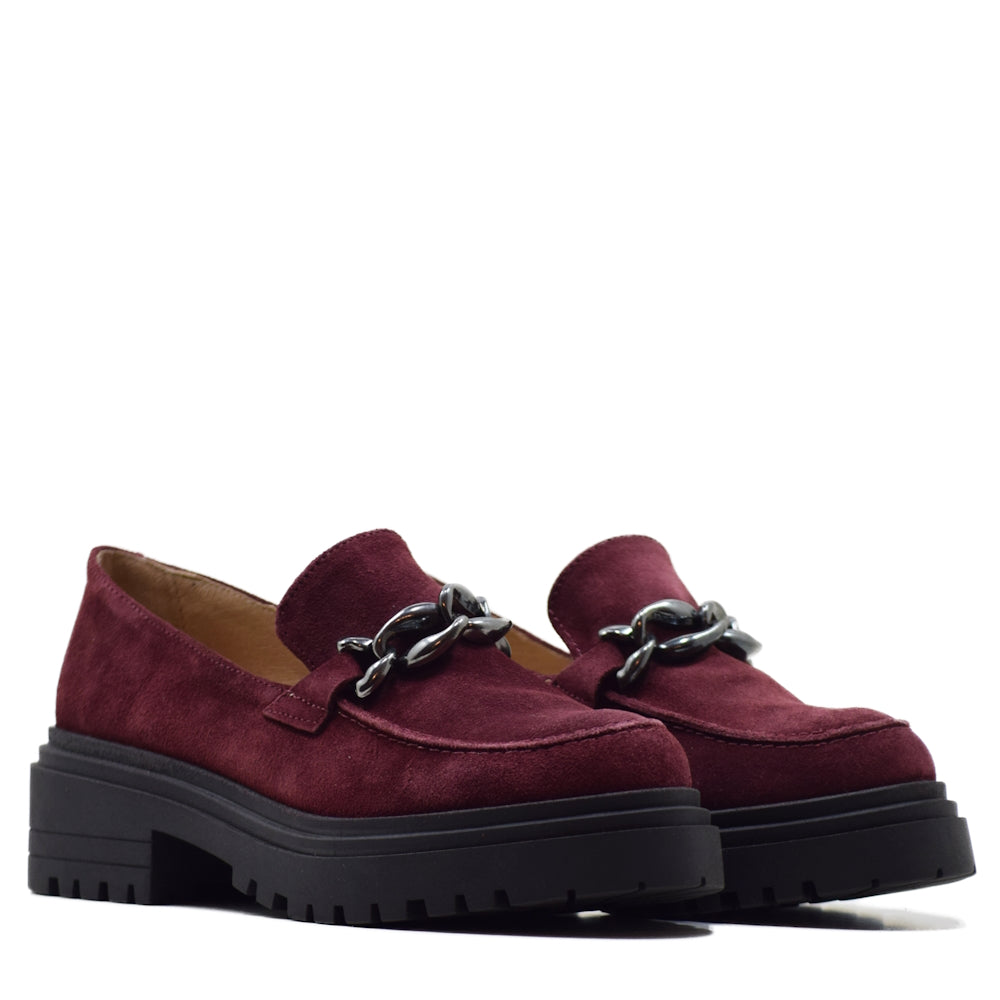 ZAPATO CA-1938 SERRAJE BURDEOS